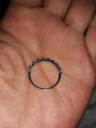 Anillo plata con circonitas