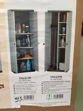 Armadio Escobero in resina bianca Gardiun Tavira 2