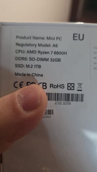 Mini PC GEEKOM • 1Tb • 32gd DDR Radeom 680M...