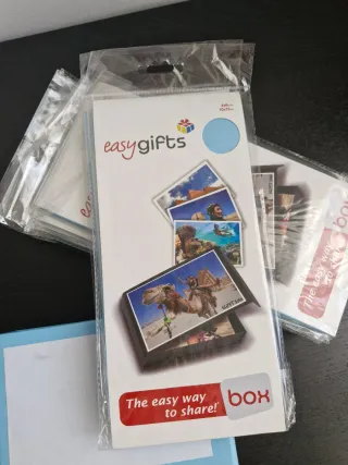 Pack de 11 cajas azul cielo para fotos 10x15cm