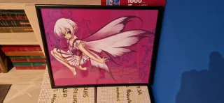 2 Cuadros Hadas Rosas y Morados