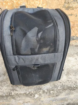 Mochila transportín perro/gato plegable