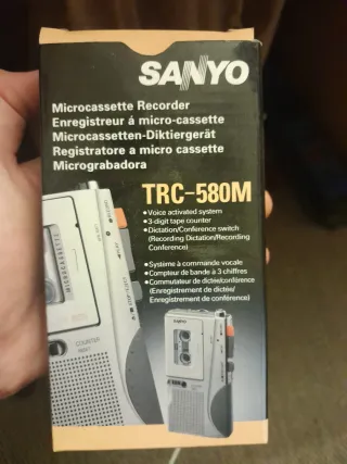 Grabadora Microcassette Sanyo TRC-580M