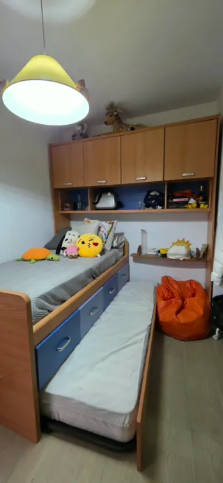 Cama nido con cajones y 2 colchones