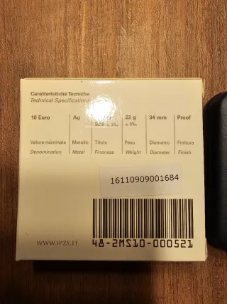 10 Euro Italia 2016 - Sardegna Proof