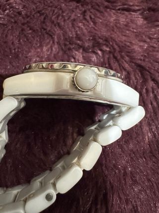 Chanel J12 Reloj Blanco Cerámica Diamantes