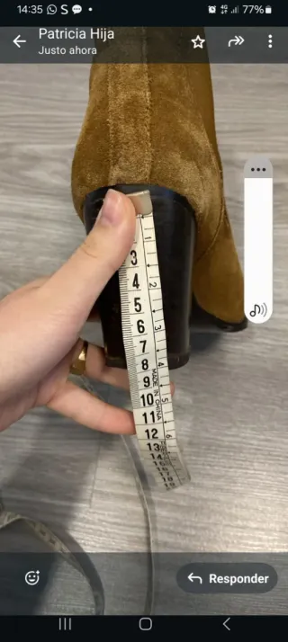 Botines de piel marrones talla 37 con muy poco uso