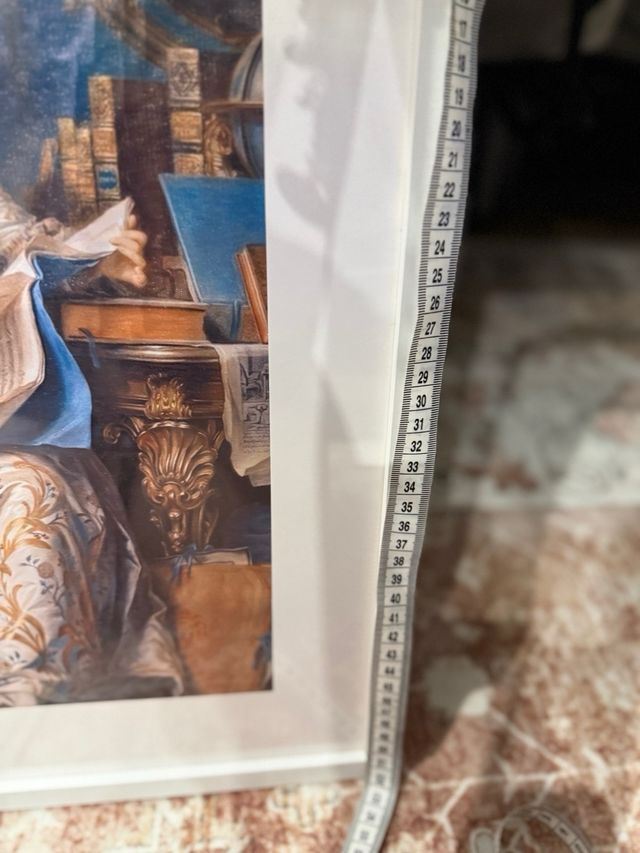 Lámina Ilustración Mujer Marco Blanco