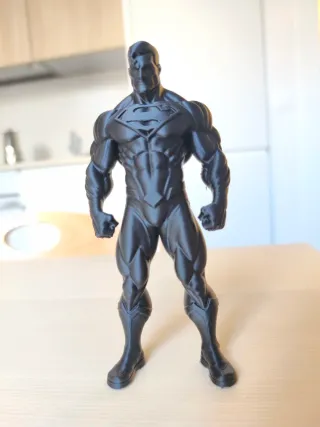 Figura Superman Negra 15cm