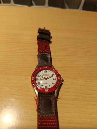 Reloj Aisa Cuarzo Rojo Años 90
