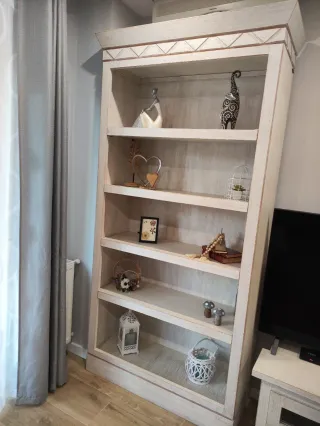 Mueble de salón modular blanco