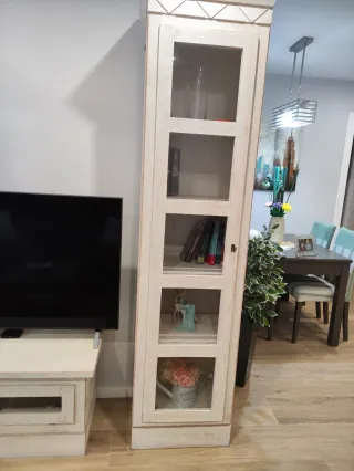 Mueble de salón modular blanco
