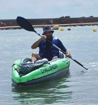 Kayak hinchable Intex Challenger K2 + 2 remos