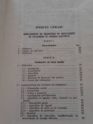 Livro – Regulamento de Segurança de Instalações de
