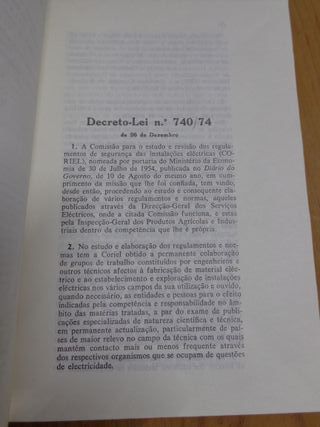 Livro – Regulamento de Segurança de Instalações de