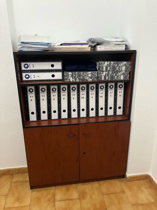 Mueble de oficina con archivadores