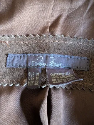 Chaqueta Zara Cuero Marrón