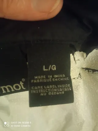 Marmot giacca a vento nera