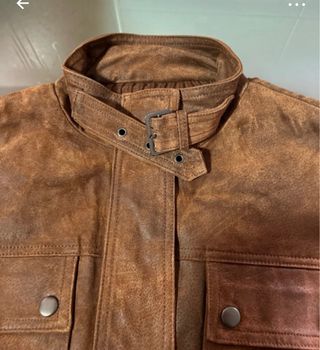 Chaqueta efecto ante y lana