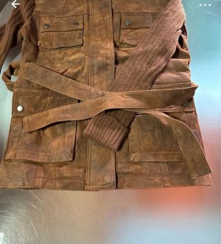 Chaqueta efecto ante y lana