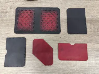 Cartera Billetera Cuero Repujado Calaveras