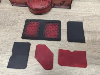 Cartera Billetera Cuero Repujado Calaveras