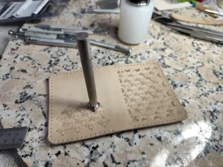 Cartera Billetera Cuero Repujado Calaveras