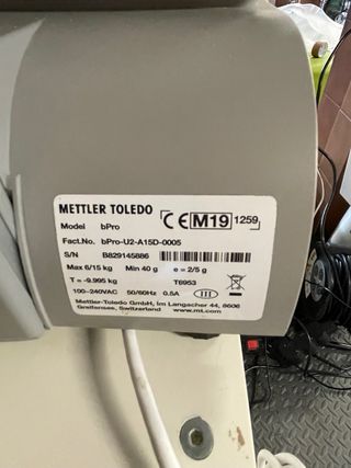 Balanza Mettler Toledo bPro Etiquetadora