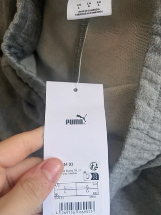 Pantalón corto Puma gris