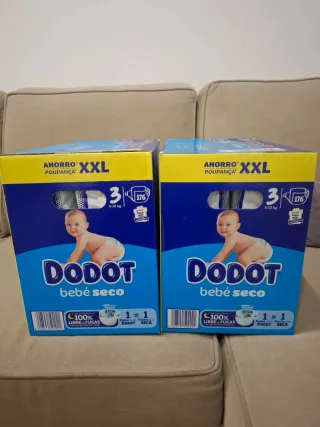 Fraldas Dodot Bebé Seco XXL - 176 Unidades