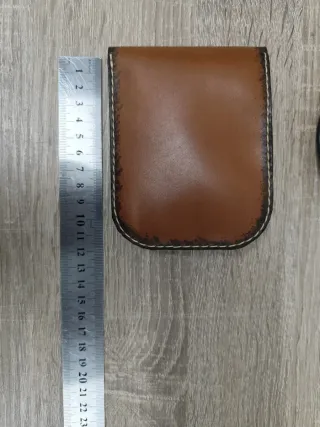 Cartera billetera de cuero con monedero