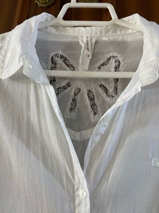 Blusa Pepe Jeans Blanca con lazo