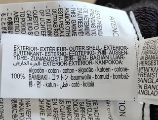 Chaqueta Zara con capucha gris/negra. Talla M