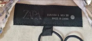 Vestido corto lentejuelas Zara plateado