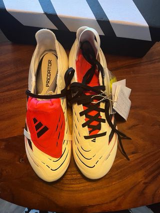 Adidas Predator Botas Fútbol Blancas Negras