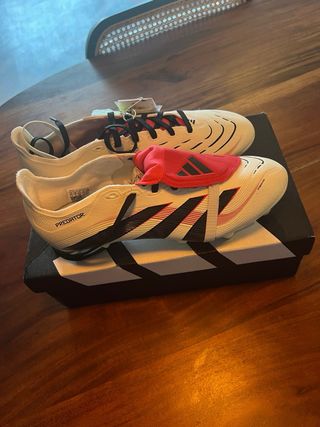 Adidas Predator Botas Fútbol Blancas Negras