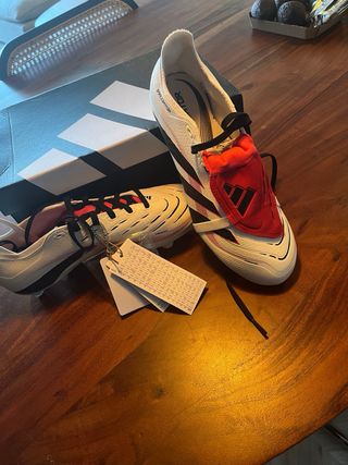 Adidas Predator Botas Fútbol Blancas Negras