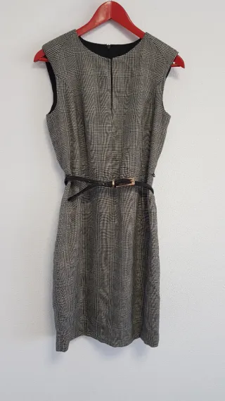 Vestido Mango Cuadros Talla M