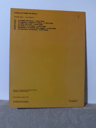 Fiabe di La Fontaine 1985 prima edizione AMZ illus