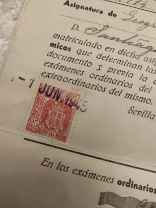 Documentos timbres y polizas años 1944-1949.