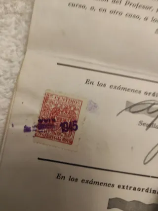 Documentos timbres y polizas años 1944-1949.
