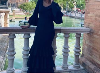 Traje de flamenca negro