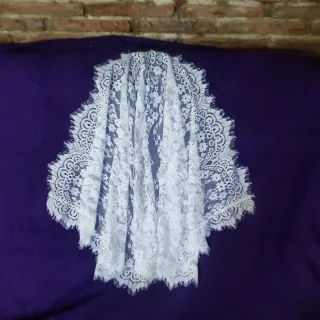 Mantilla Fallera Blanca