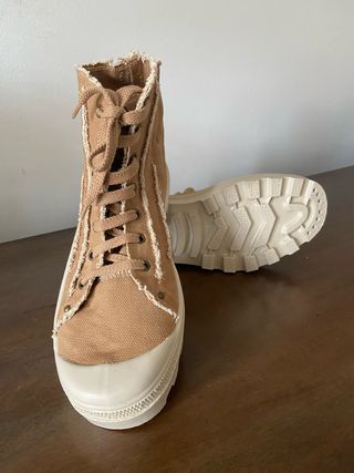 Stivaletti 40 unisex casual tela grezza Made Italy