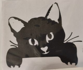 pegatina araña para vehículos, o gatito