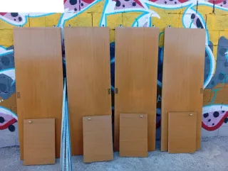 Puertas de armario de madera correderas