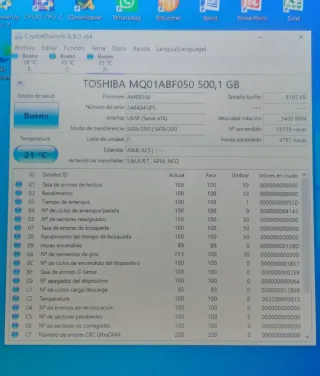 HDD Toshiba 500GB MQ01ABF050