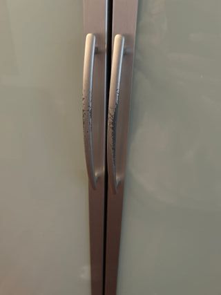 Armario puertas cristal y metal