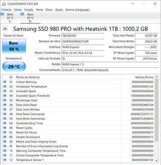 SSD Samsung 980 PRO 1TB PCIe 4.0 NVMe Heatsink