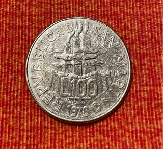 Moneta 100 Lire San Marino 1978